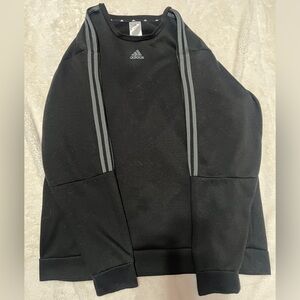 Black Adidas Crewneck